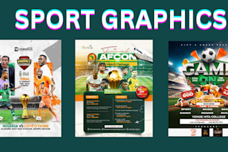 design gym golf, football, basketball, fitness, sponsorship flyer
