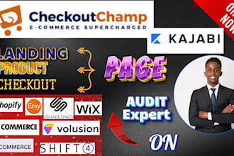 do custom checkout page, landing page checkoutchamp, kajabi, integrate pay ment