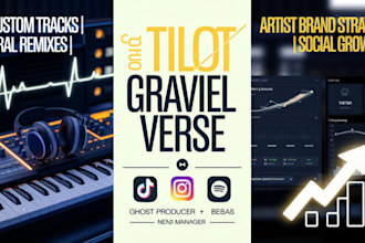 be your ghost producer artist brand manager for tiktok spotify youtube growth