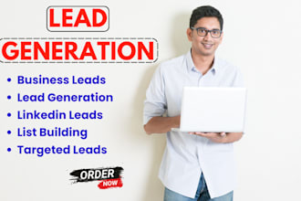 do targeted lead generation, linkedin leads and prospect email list building