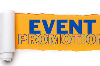 assist you in marketing and promoting your event
