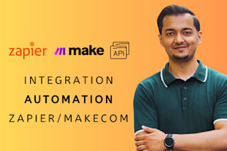 build zapier zap, make com, n8n automation or integration