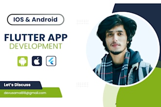 develop flutter apps, android ios app development,  flutter developer