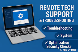 provide expert remote tech support for windows and software troubleshooting