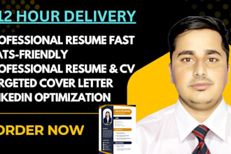 be your professional CV maker and design ats friendly resume cover letter