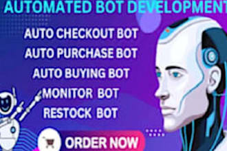 build monitor bot, streaming bot, craigslist bot, zillow bot