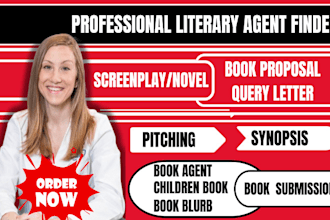 find literary agent for children book, movie script and screenplay