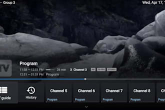 develop custom iptv app, tivimate clone, android apk, vod app with subscription
