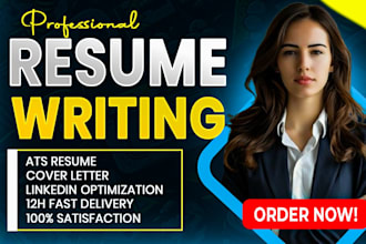 write CV, ats resume, cover letter and optimize linkedin