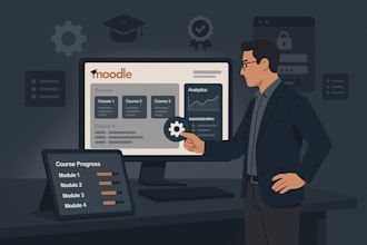 develop moodle, e learning website, create moodle courses, moodle installation