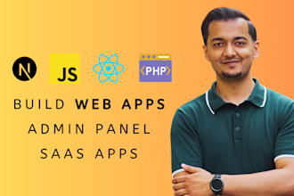 develop web application, admin panel, saas platform, pwa and ai integration