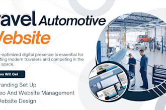 design an automotive website and travel website for automotive and travel pros