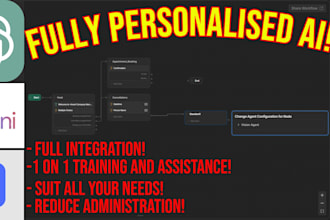 produce a tailored ai automation bot, plus other services