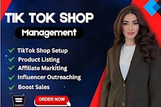 set up your tiktok shop and manage affiliate marketing for your products