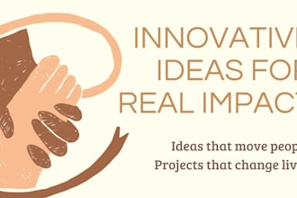 create innovative ideas and plans for projects or events