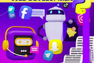 develop all social media bot, web automation bot twitter or x bot api