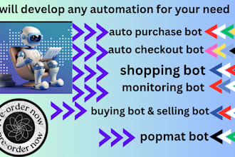 code auto purchase bot, monitor bot, checkout bot, buying bot, shopping bot,
