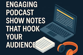 write engaging podcast show notes that hook your audience