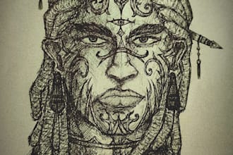 draw character illustrations for dungeons and dragons