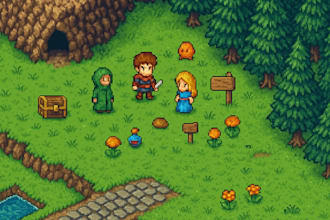 2d pixel art game sprite characters animation asset objects make 16bit rpg style