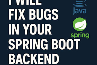 fix bugs and errors in your java spring boot backend project