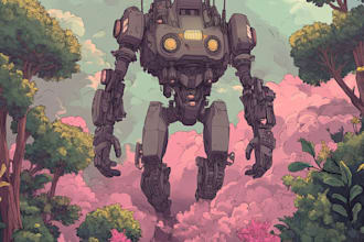 make a mecha robot,armor,gundam in anime