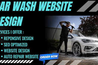 build a responsive website for car wash, detailing, or car rental services