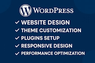 create a wordpress design and development