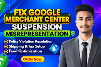 fix google merchant center misrepresentation and suspension