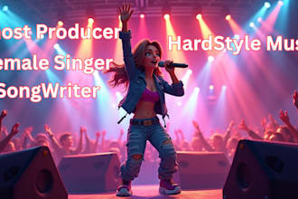 produce a professional edm blissful hardcore song for you