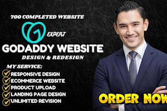 godaddy website redesign, godaddy website design, godaddy, redesign godaddy, seo