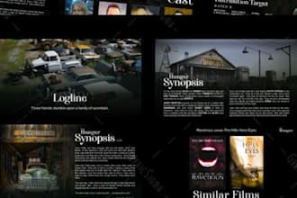 create captivating movie pitch deck powerpoint to attract investors and producer