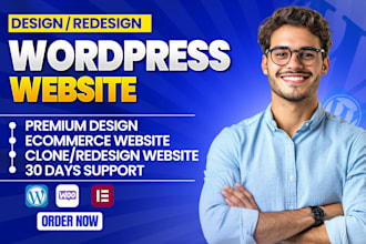 design, redesign, copy clone wordpress website, ecommerce store with elementor