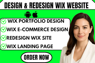 do wix website design or design wix or wix website online store