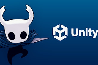 develop a complete 3d and 2d unity game with gameplay and UI
