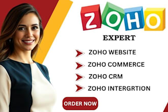 design a responsive website on zoho sites and commerce for online store