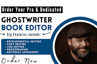 nonfiction ebook writer developmental edit book editor manuscript proofreading