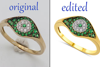 do high end jewelry photo retouching professionally