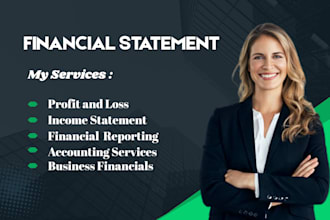 prepare financial statements, profit and loss, income statement