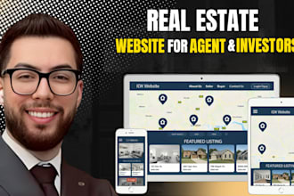 design and develop a responsive real estate website with listings