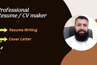 write a professional resume and custom cover letter