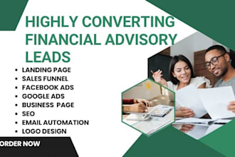 generate financial advisor leads, finance leads, financial consultation leads