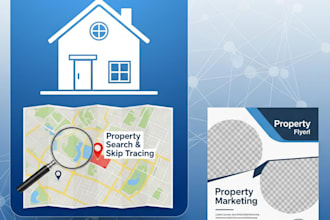 real estate lead generation skip tracing property research flyers