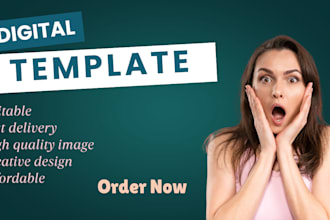 create editable digital templates