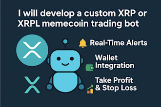 develop a custom xrp or xrpl memecoin trading bot with real time alerts