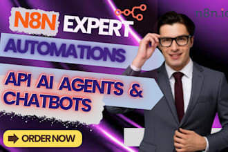n8n API integration ai agents fix make com workflow automation zapier expert n8n