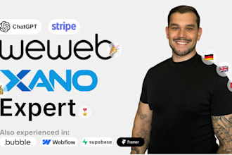 build web apps with weweb xano supabase webflow bubble