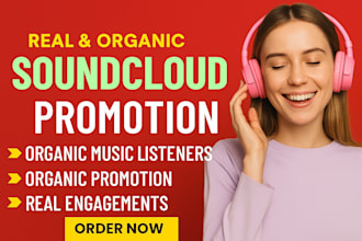 x3 organic soundcloud music promotion, submit to top playlists curator
