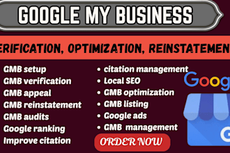 do google business verification for gmb setup, gmb verify and gmb ranking