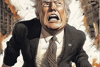 draw a political themed cartoon for you